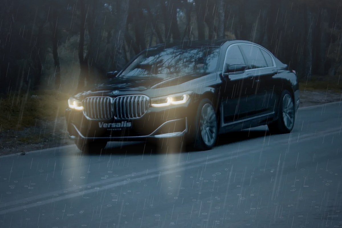 BMW της Versalis στη βροχή